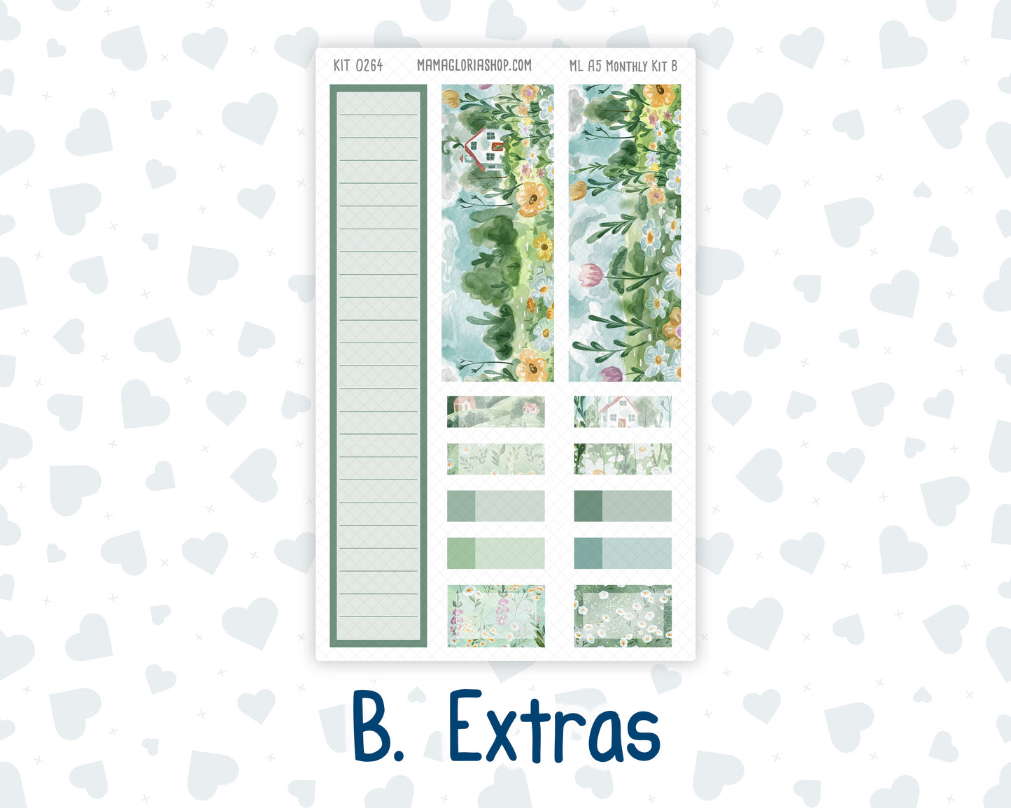 Kit 0264 - A5 - MakseLife Companion Notebook - Monthly Kit - May - Spring Walk