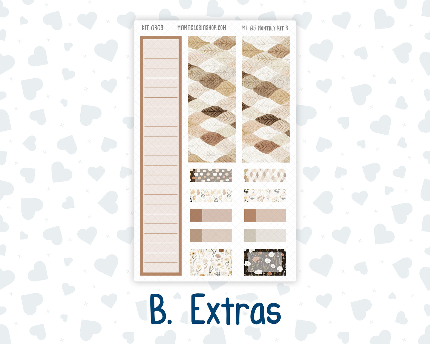 Kit 0303 - A5 - MakseLife Companion Notebook - Monthly Kit - November - Into The Woods