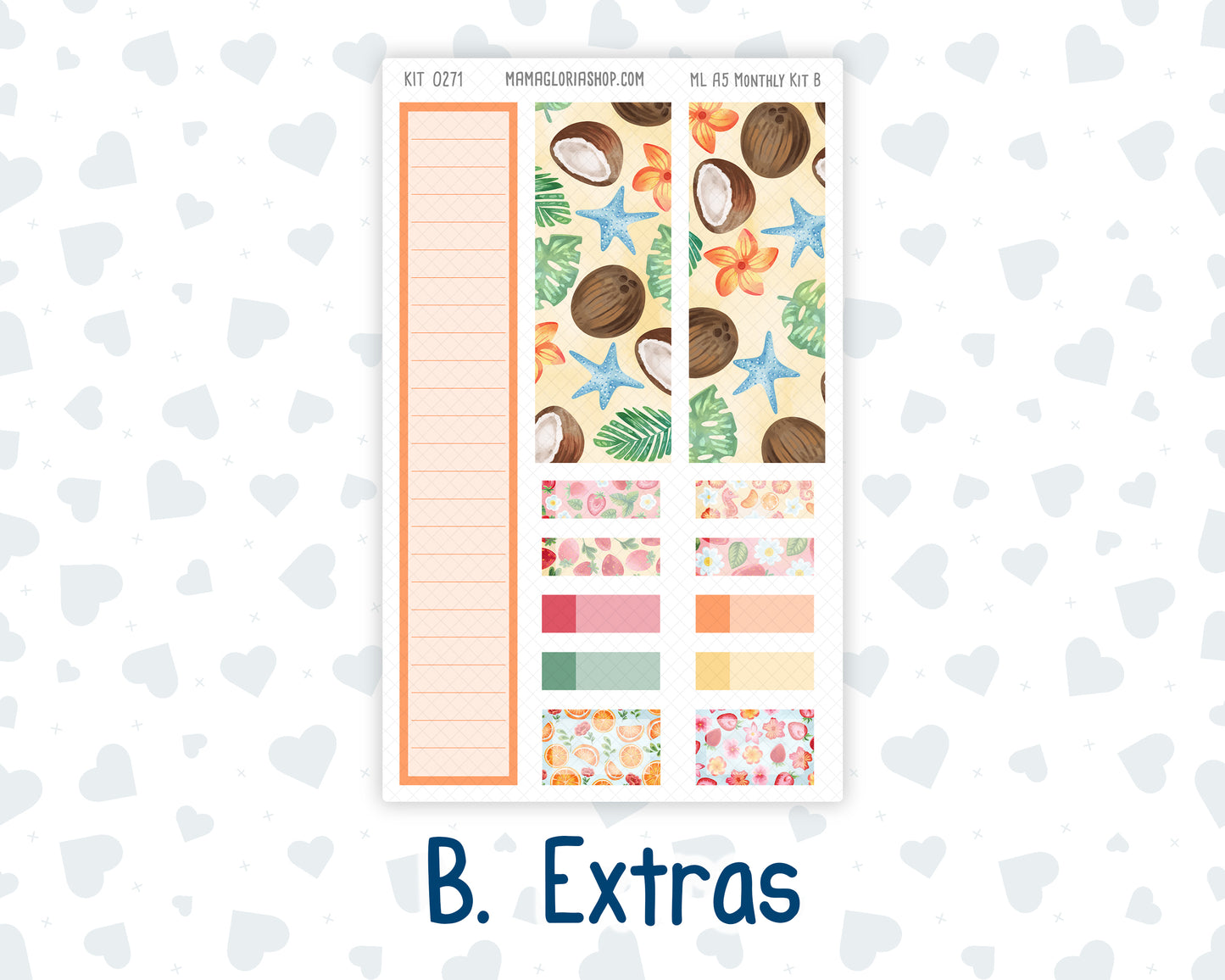 Kit 0271 - A5 - MakseLife Companion Notebook - Monthly Kit - June - Strawberry Shore