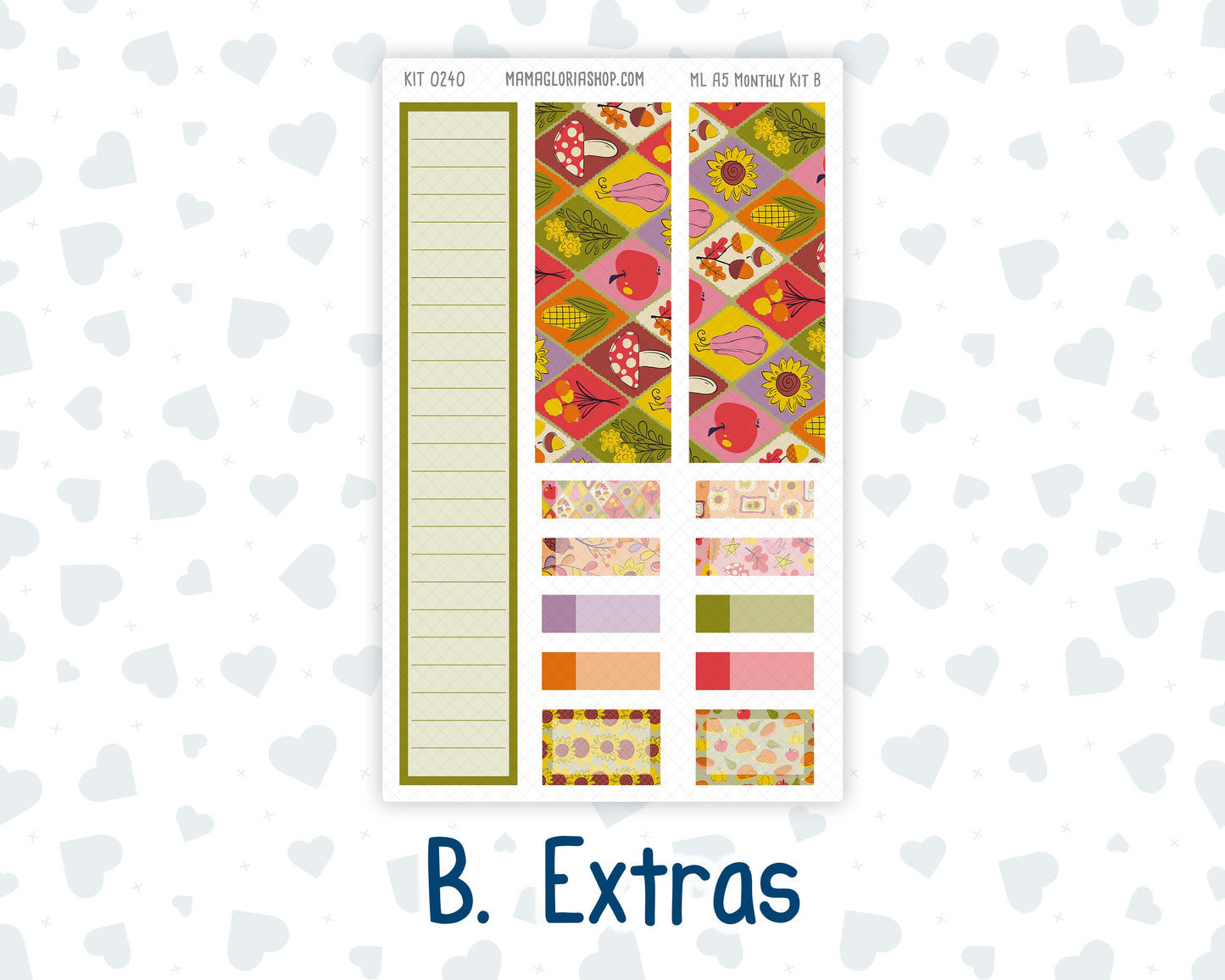 Kit 0240 - A5 - MakseLife Companion Notebook - Monthly Kit - November - Cozy Thanksgiving