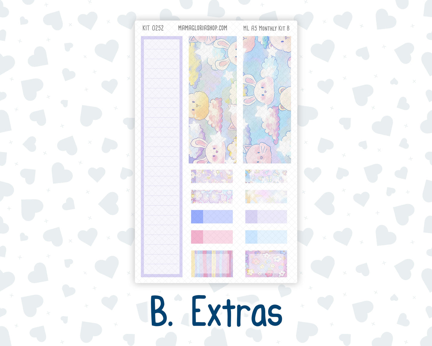 Kit 0252 - A5 - MakseLife Companion Notebook - Monthly Kit - February - Tokyo Candy Cloud