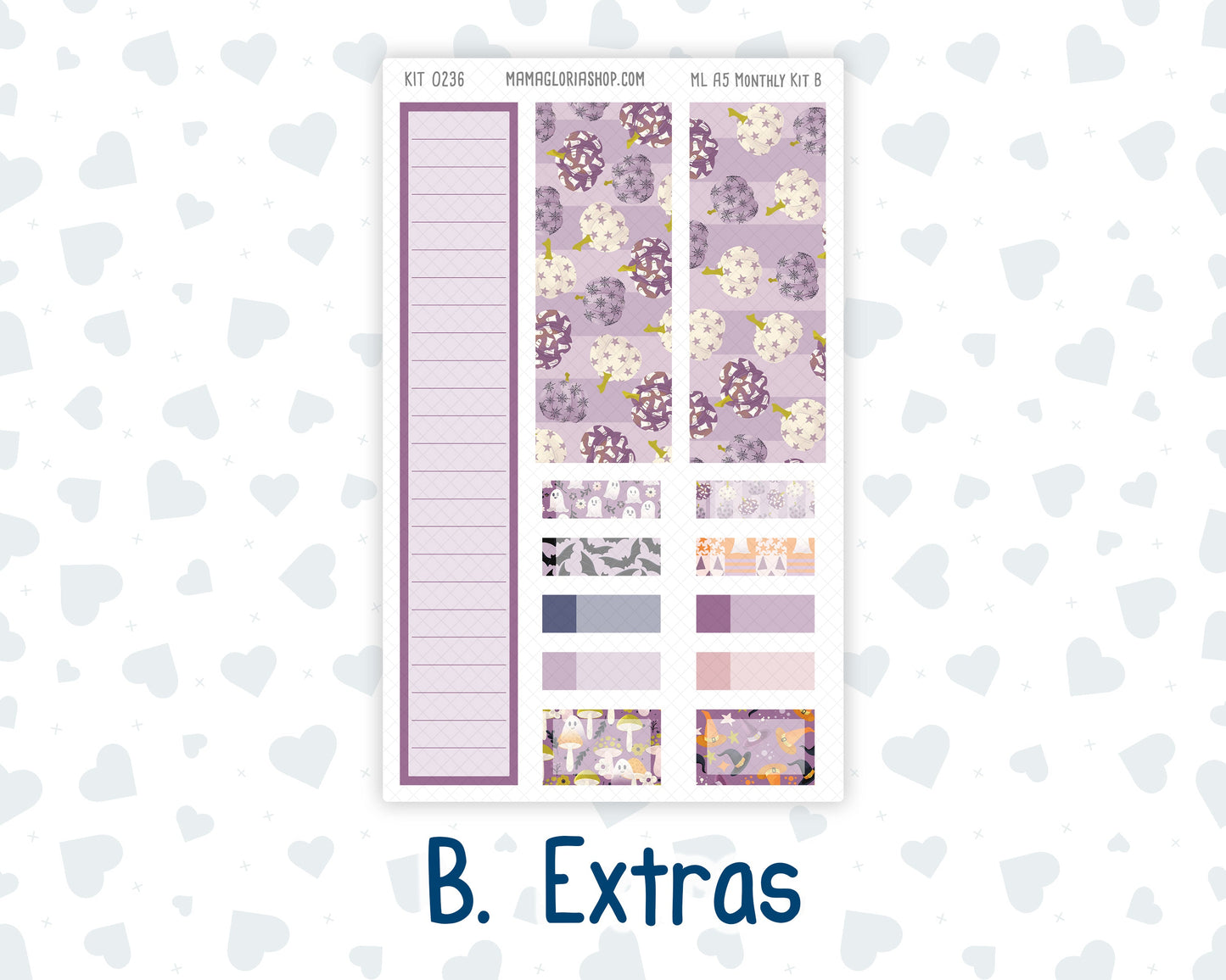 Kit 0236 - A5 - MakseLife Companion Notebook - Monthly Kit - October - Sweet & Spooky