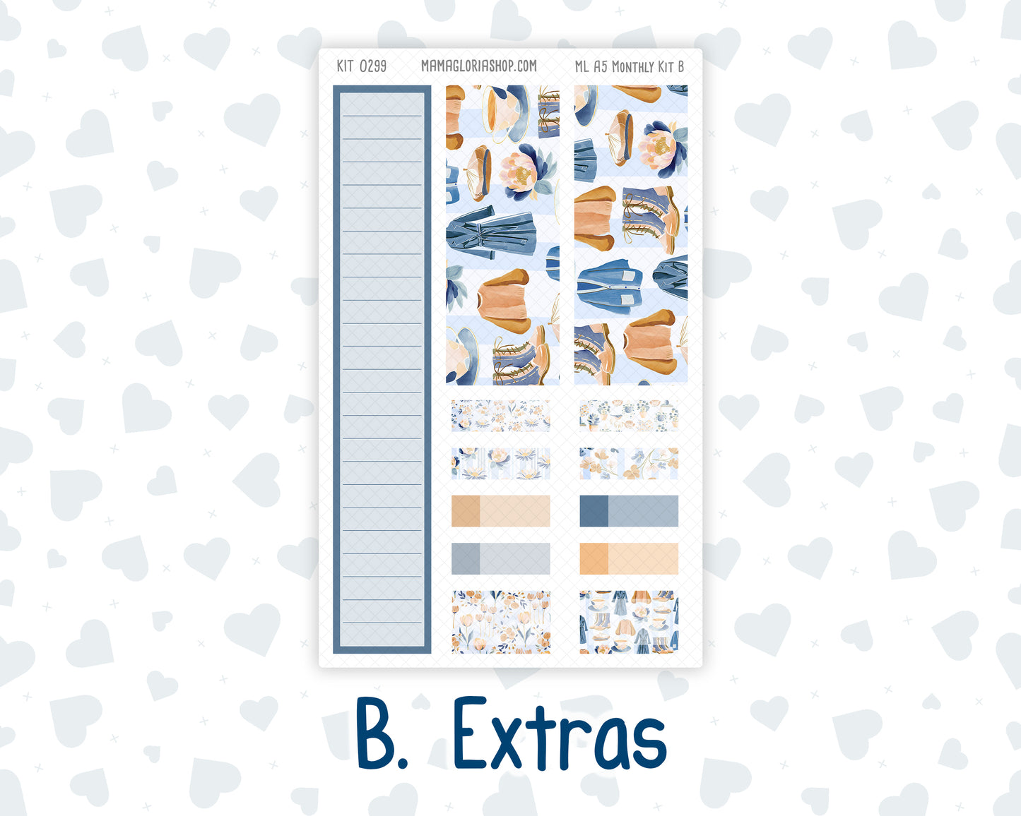 Kit 0299 - A5 - MakseLife Companion Notebook - Monthly Kit - October - Book Nook