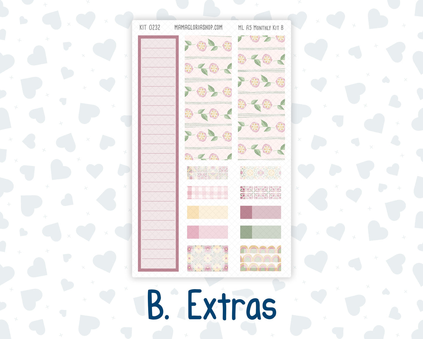 Kit 0232 - A5 - MakseLife Companion Notebook - Monthly Kit - September - Heirloom Garden