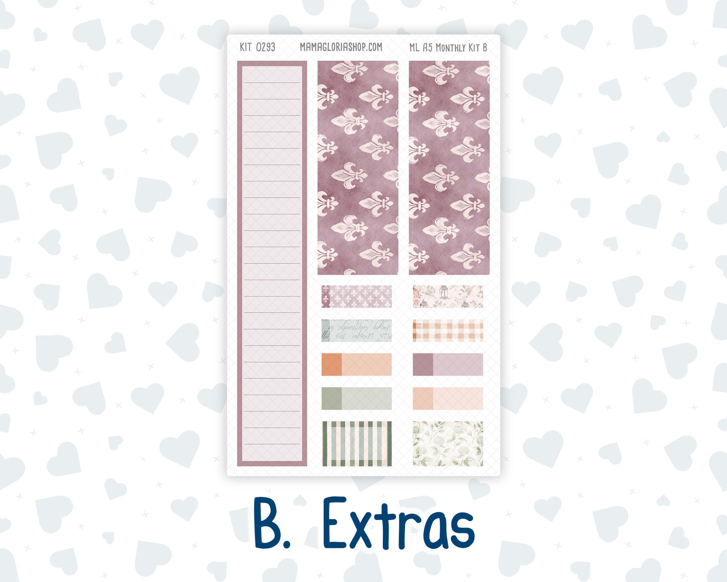 Kit 0293 - A5 - MakseLife Companion Notebook - Monthly Kit - September - Fleur de Provence