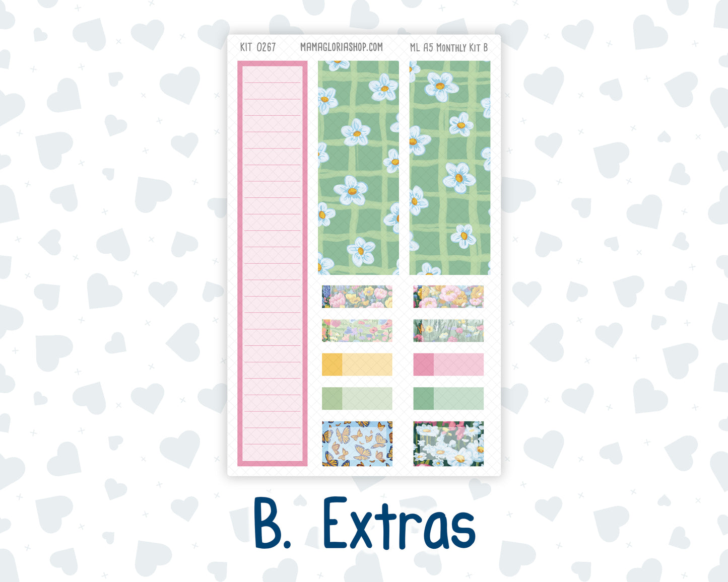 Kit 0267 - A5 - MakseLife Companion Notebook - Monthly Kit - May - Flowers For Mama