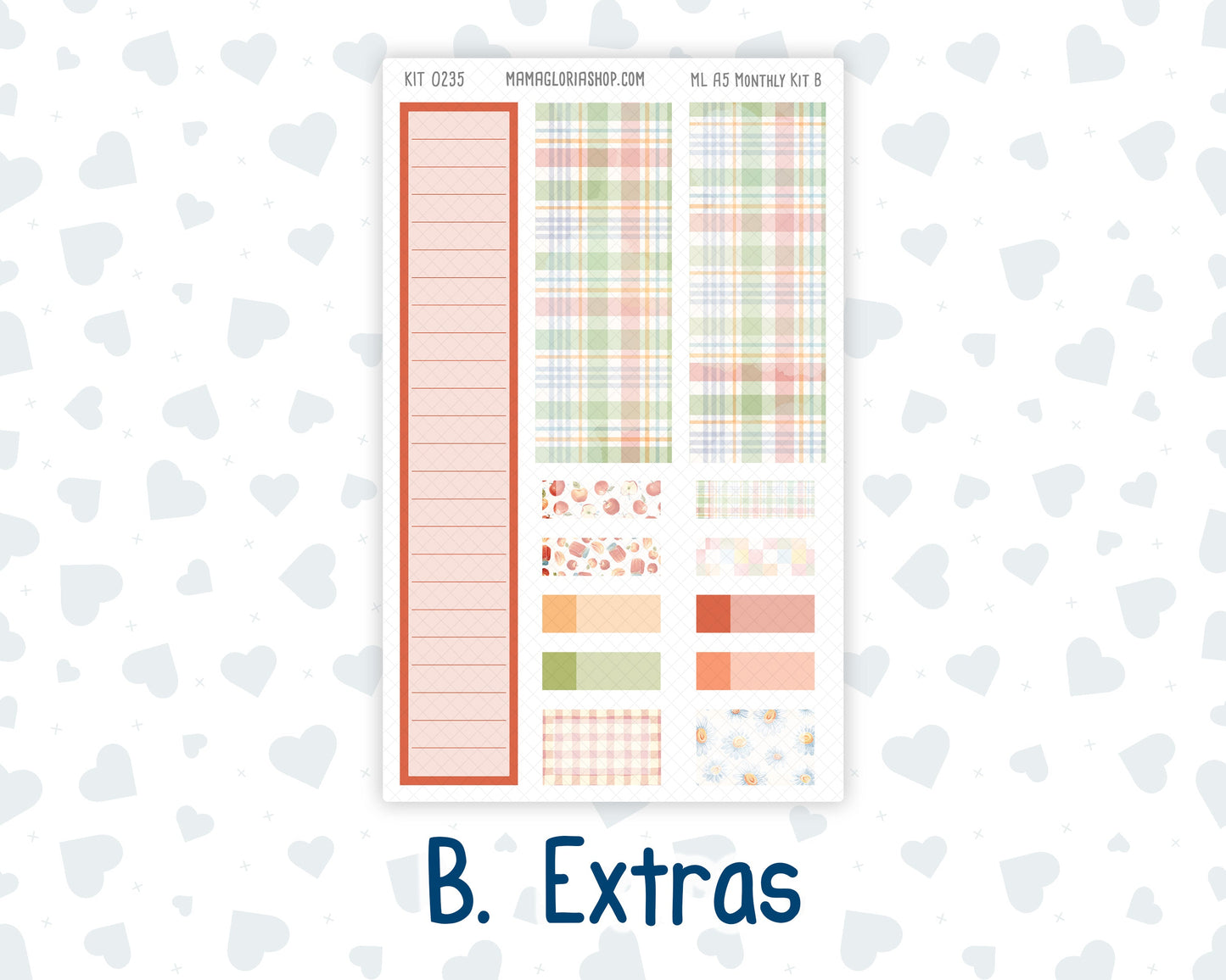 Kit 0235 - A5 - MakseLife Companion Notebook - Monthly Kit - September - Apple Orchard