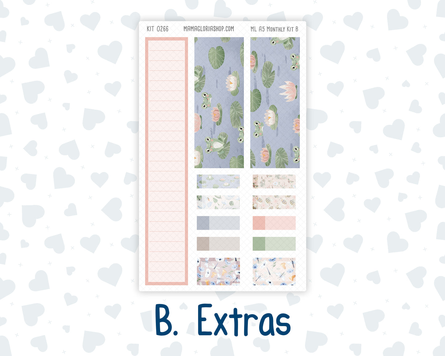 Kit 0266 - A5 - MakseLife Companion Notebook - Monthly Kit - May - Froggy Lake Picnic