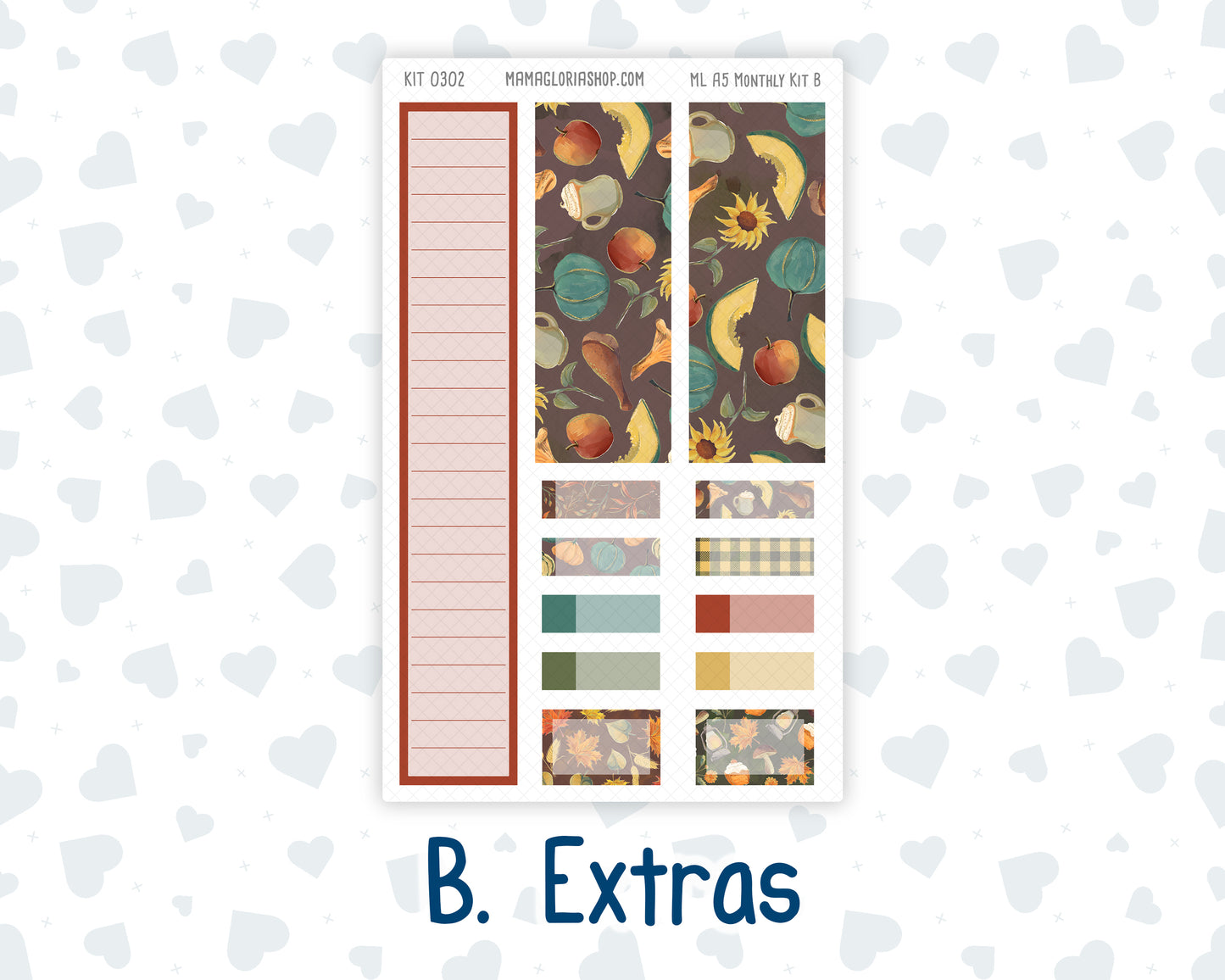 Kit 0302 - A5 - MakseLife Companion Notebook - Monthly Kit - November - Thankful Season