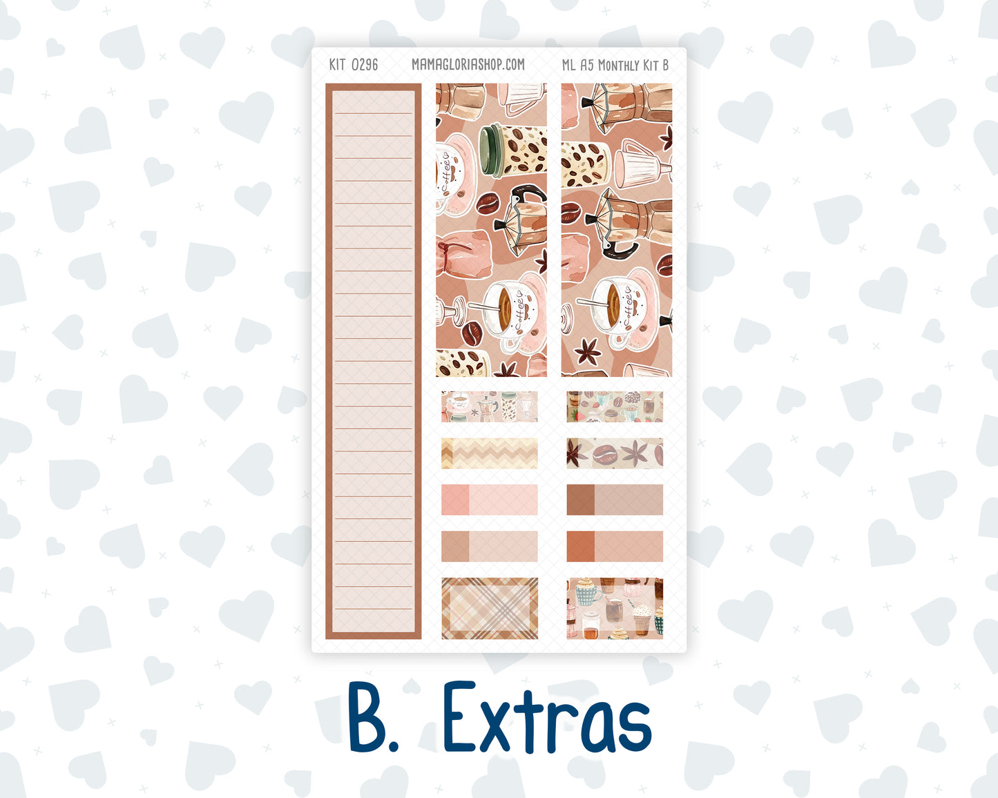 Kit 0296 - A5 - MakseLife Companion Notebook - Monthly Kit - September - Coffee Break