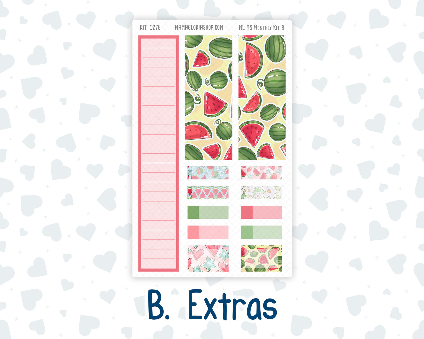 Kit 0276 - A5 - MakseLife Companion Notebook - Monthly Kit - July - Melon Crush