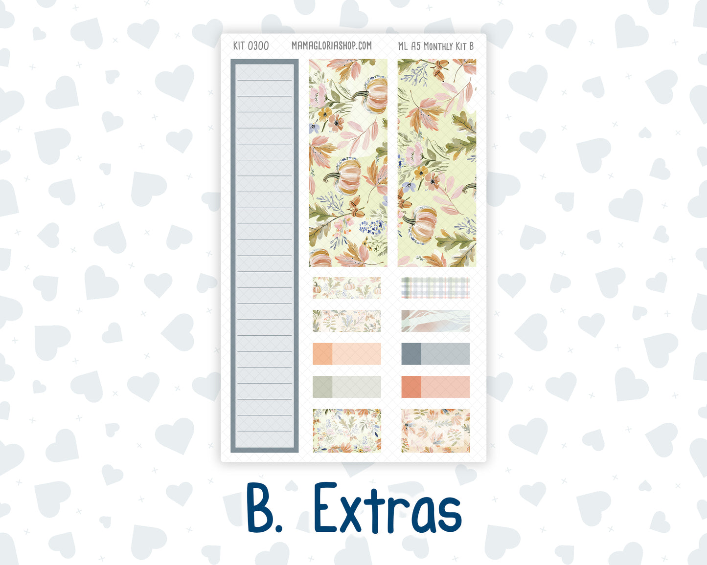 Kit 0300 - A5 - MakseLife Companion Notebook - Monthly Kit - October - Autumn Stroll