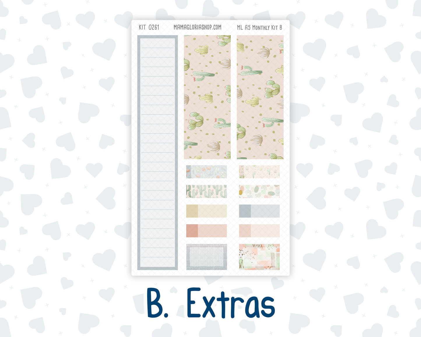 Kit 0261 - A5 - MakseLife Companion Notebook - Monthly Kit - April - Llama Spring