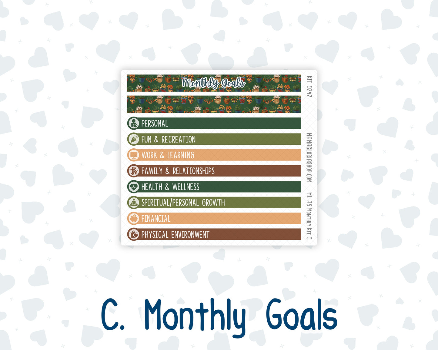 Kit 0242 - A5 - MakseLife Companion Notebook - Monthly Kit - November - Cottage Autumn