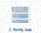 Kit 0249 - A5 - MakseLife Companion Notebook - Monthly Kit - January - Icy Lace