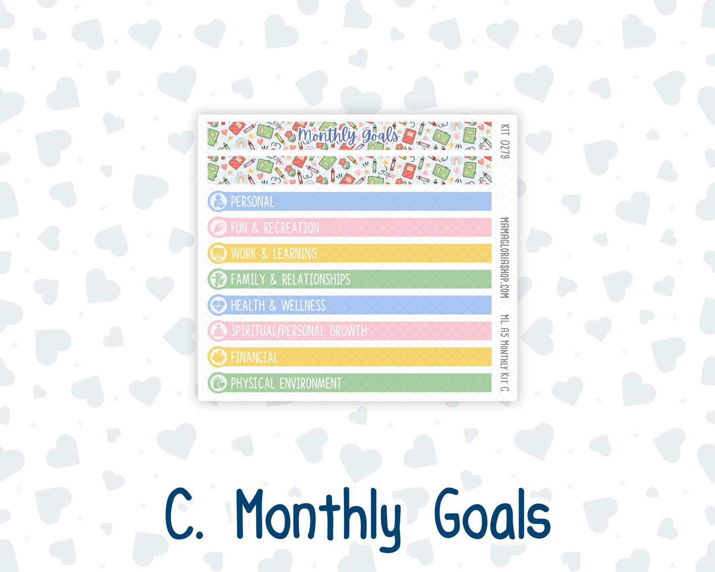 Kit 0279 - A5 - MakseLife Companion Notebook - Monthly Kit - August - Not Ready For School