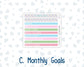 Kit 0262 - A5 - MakseLife Companion Notebook - Monthly Kit - April - Spring Puffs