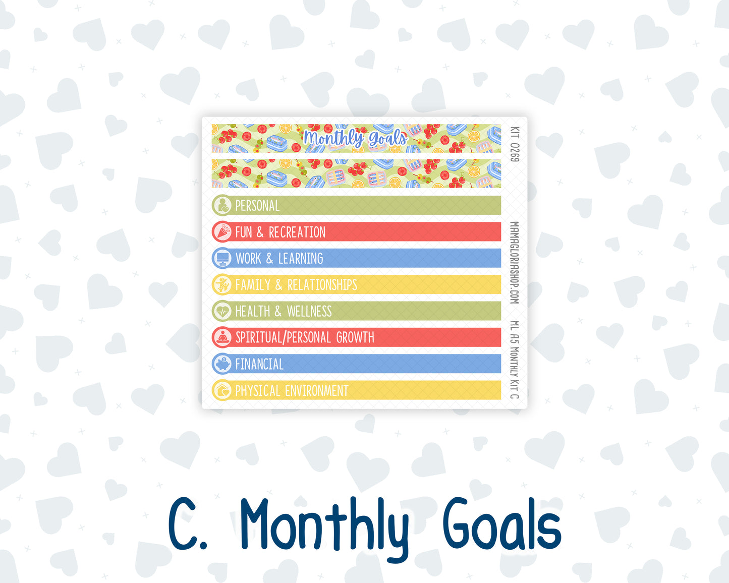 Kit 0269 - A5 - MakseLife Companion Notebook - Monthly Kit - June - Dolce Mare