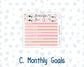 Kit 0297 - A5 - MakseLife Companion Notebook - Monthly Kit - October - Pink Spell