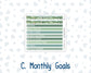 Kit 0264 - A5 - MakseLife Companion Notebook - Monthly Kit - May - Spring Walk