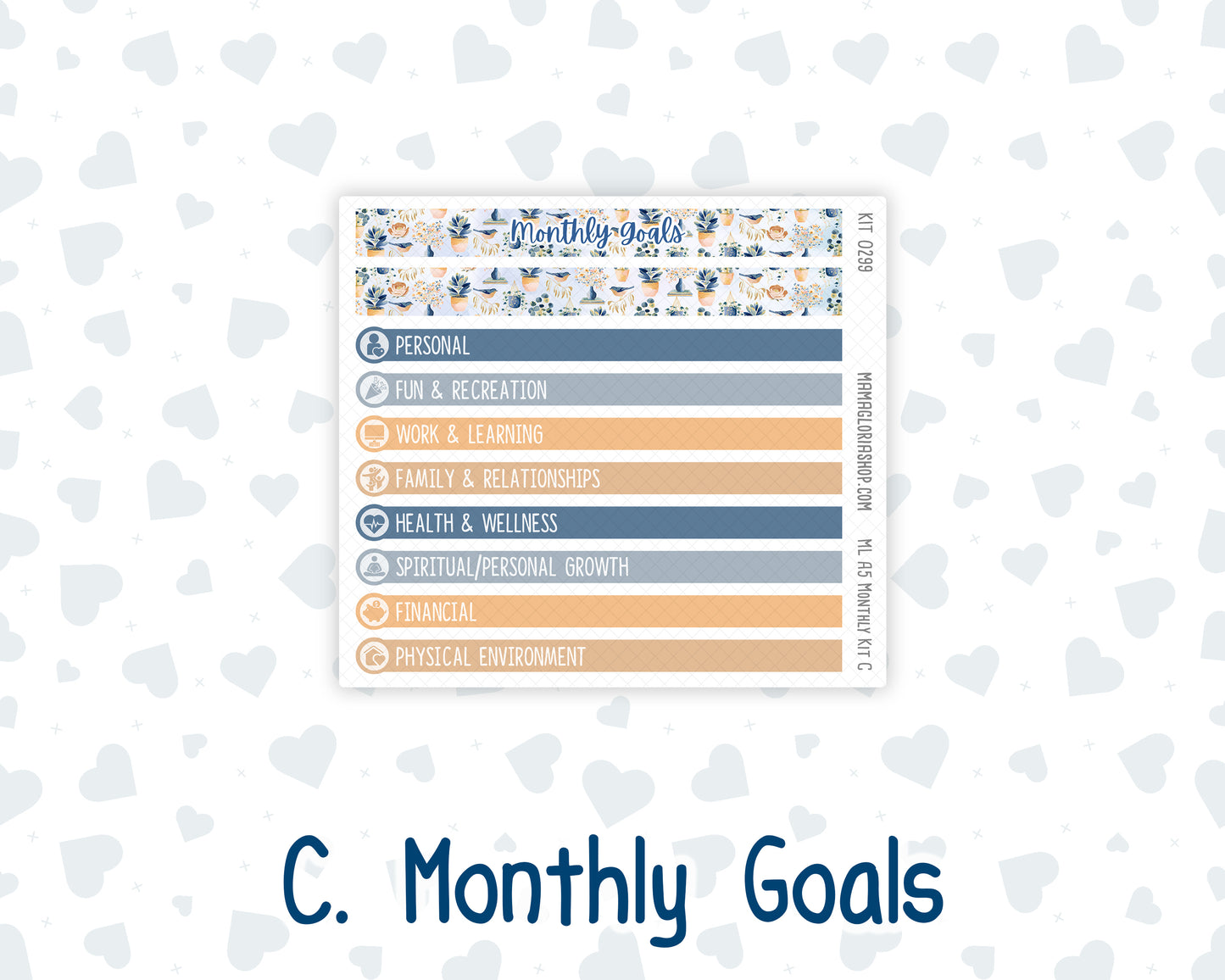 Kit 0299 - A5 - MakseLife Companion Notebook - Monthly Kit - October - Book Nook