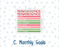 Kit 0276 - A5 - MakseLife Companion Notebook - Monthly Kit - July - Melon Crush