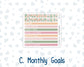 Kit 0259 - A5 - MakseLife Companion Notebook - Monthly Kit - March - Spring Garden Chores