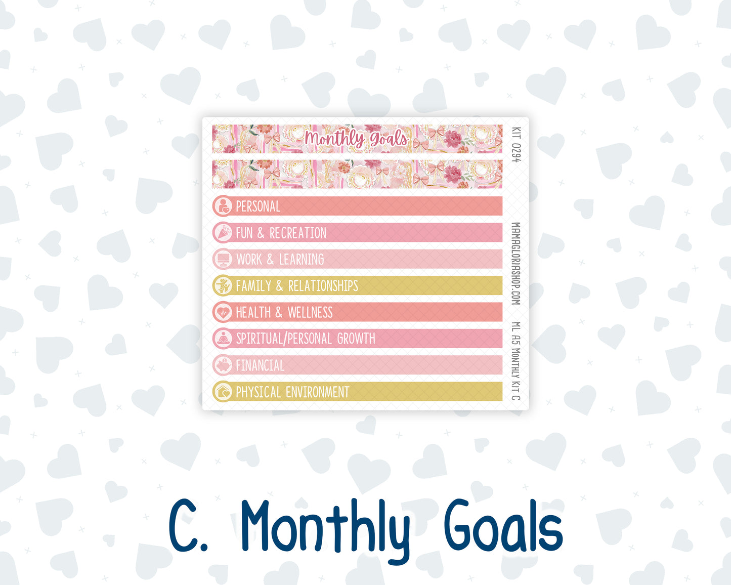 Kit 0294 - A5 - MakseLife Companion Notebook - Monthly Kit - September - Rosy Reveria