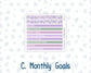 Kit 0263 - A5 - MakseLife Companion Notebook - Monthly Kit - April - Lavender Drift