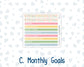 Kit 0260 - A5 - MakseLife Companion Notebook - Monthly Kit - April - Pastel Egg Hunt
