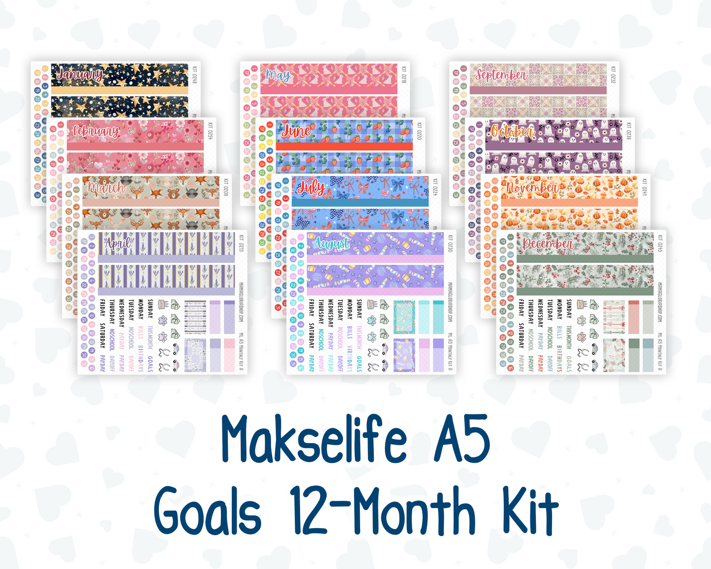 12-Month Kit -  For MakseLife A5 Companion Notebook - 2026