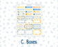 EC 8.5x11 Monthly - Kit 0219- Bee's Business- May- For Erin Condren Planners