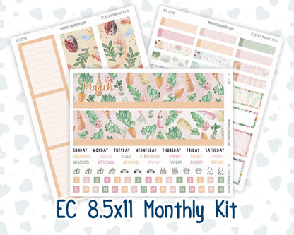Kit 0259 - 8.5x11 - EC Monthly Kit - March - Spring Garden Chores