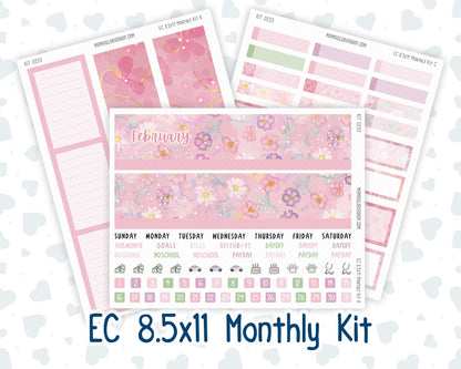 Kit 0253 - 8.5x11 - EC Monthly Kit - February - Rosy Daydreams