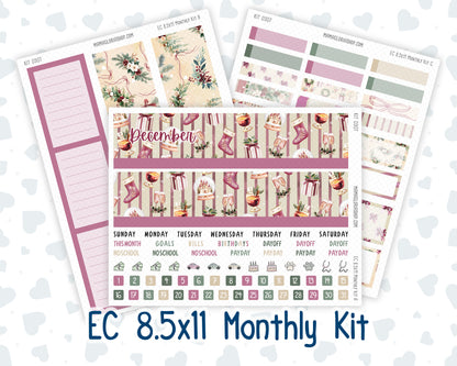 Kit 0307 - 8.5x11 - EC Monthly Kit - December - Velvet Hearth