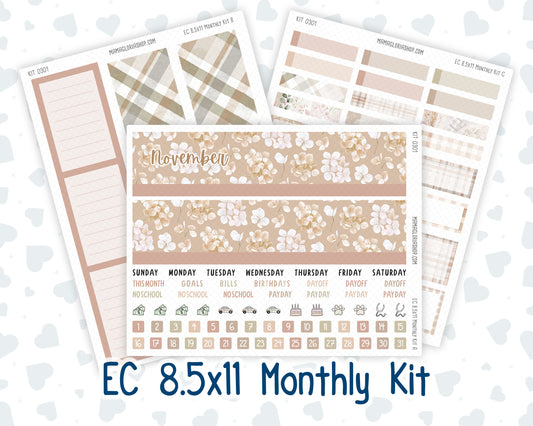 Kit 0301 - 8.5x11 - EC Monthly Kit - November - Sunday Comfort