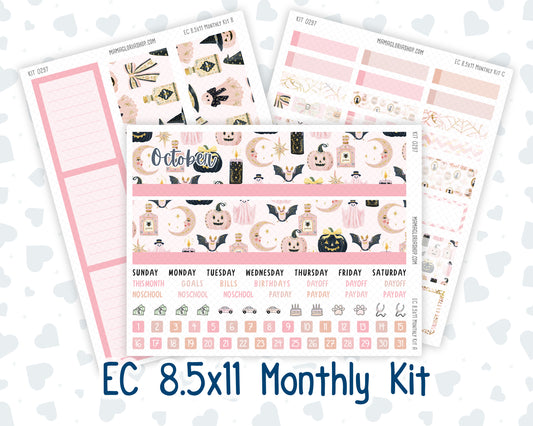 Kit 0297 - 8.5x11 - EC Monthly Kit - October - Pink Spell