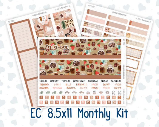 Kit 0296 - 8.5x11 - EC Monthly Kit - September - Coffee Break