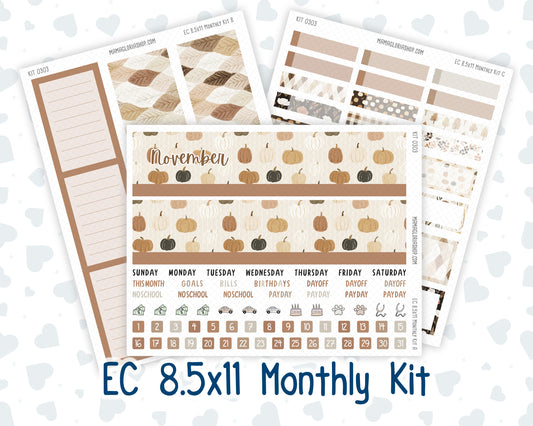 Kit 0303 - 8.5x11 - EC Monthly Kit - November - Into The Woods