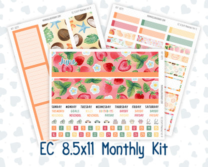 Kit 0271 - 8.5x11 - EC Monthly Kit - June - Strawberry Shore