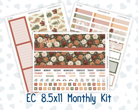 Kit 0298 - 8.5x11 - EC Monthly Kit - October - Velvet Bloom