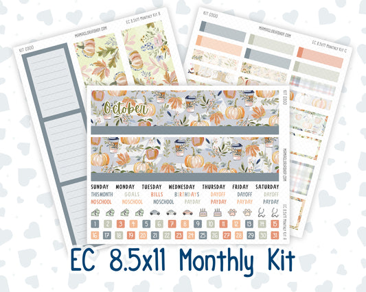 Kit 0300 - 8.5x11 - EC Monthly Kit - October - Autumn Stroll