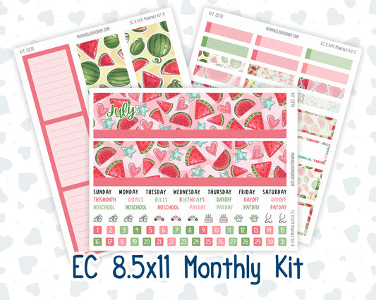 Kit 0276 - 8.5x11 - EC Monthly Kit - July - Melon Crush