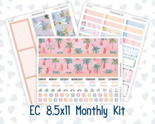 Kit 0270 - 8.5x11 - EC Monthly Kit - June - Beachside Bliss