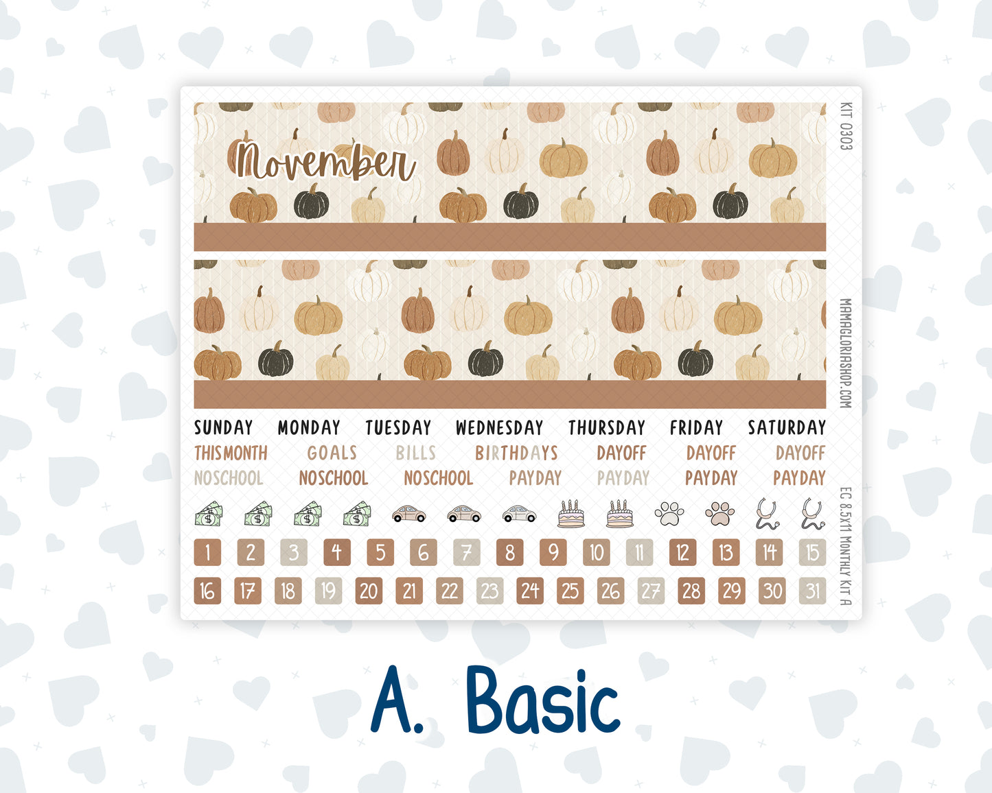Kit 0303 - 8.5x11 - EC Monthly Kit - November - Into The Woods