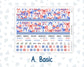 Kit 0273 - 8.5x11 - EC Monthly Kit - July - Americana In Bloom