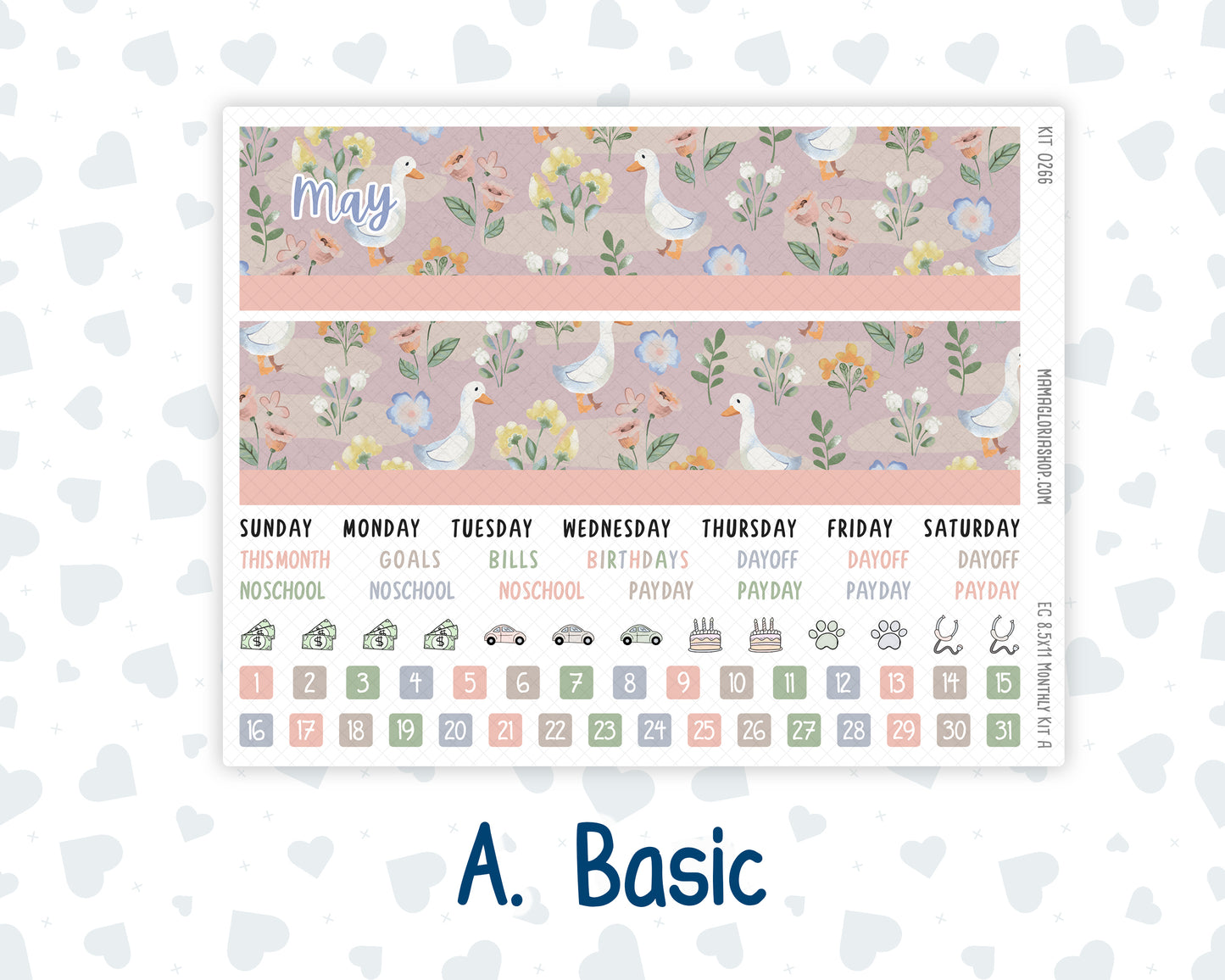 Kit 0266 - 8.5x11 - EC Monthly Kit - May - Froggy Lake Picnic