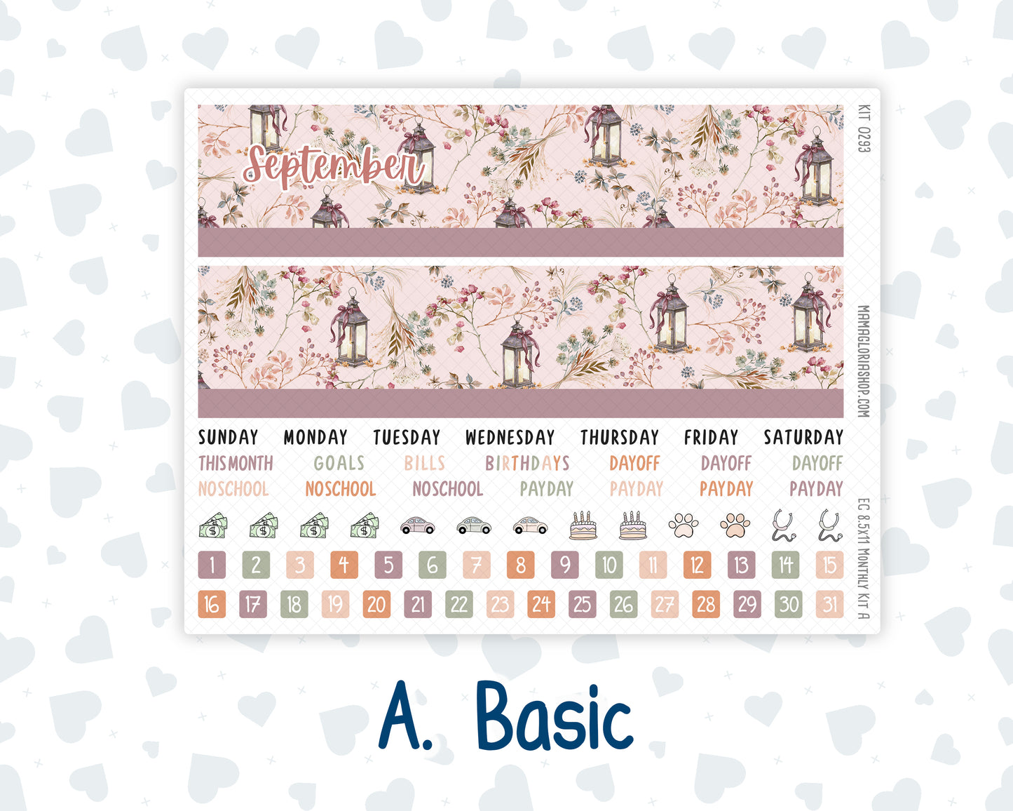 Kit 0293 - 8.5x11 - EC Monthly Kit - September - Fleur de Provence