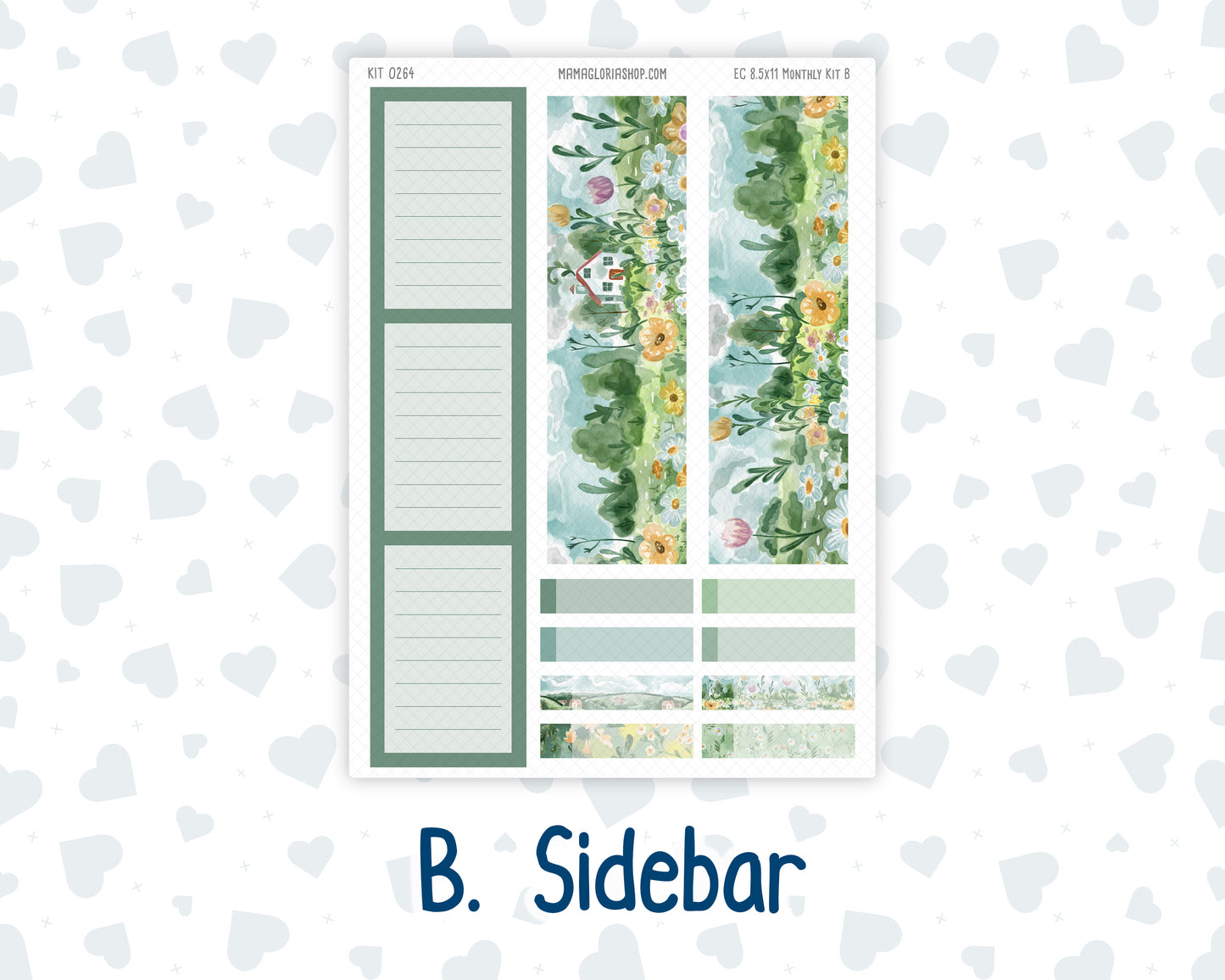 Kit 0264 - 8.5x11 - EC Monthly Kit - May - Spring Walk