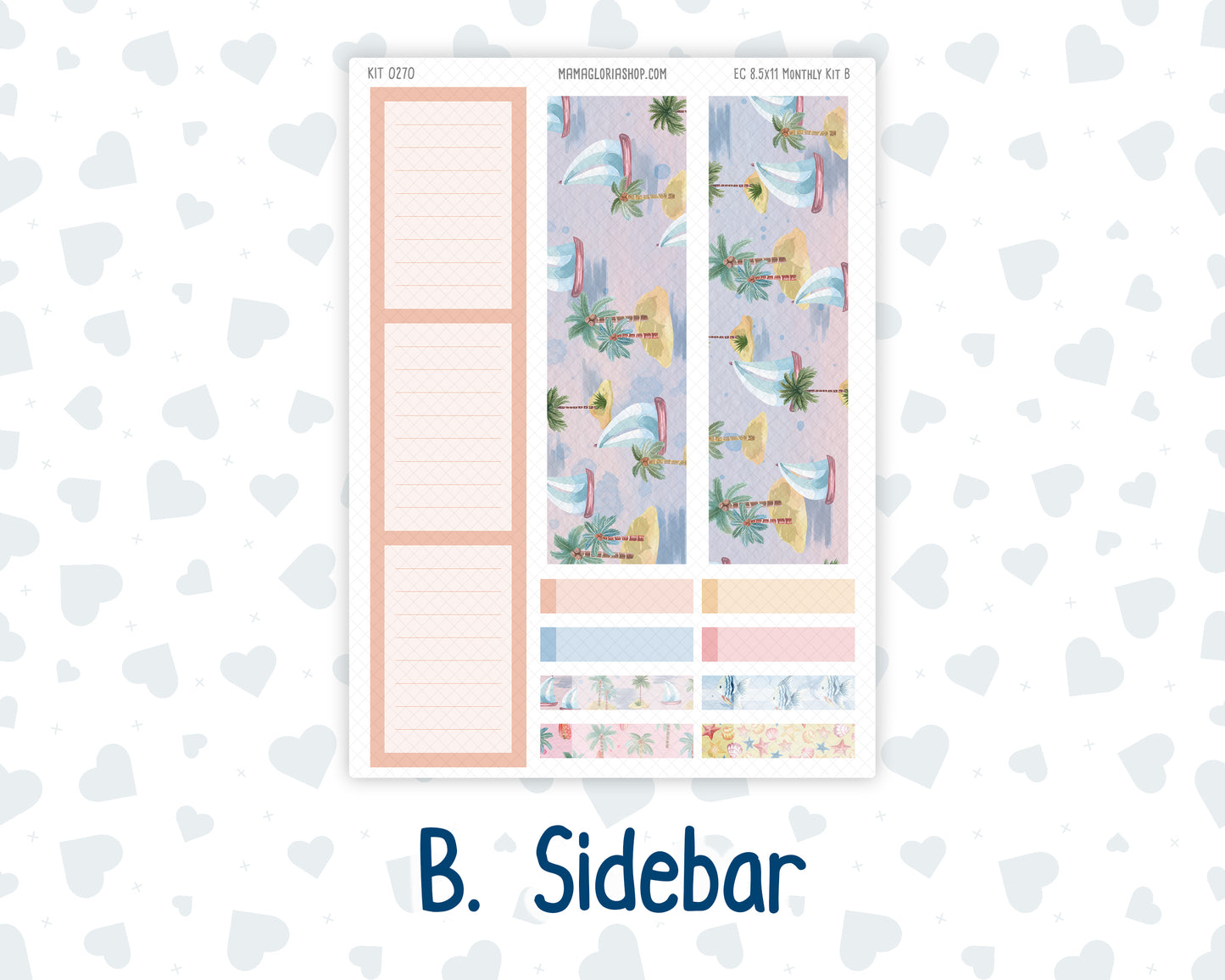 Kit 0270 - 8.5x11 - EC Monthly Kit - June - Beachside Bliss